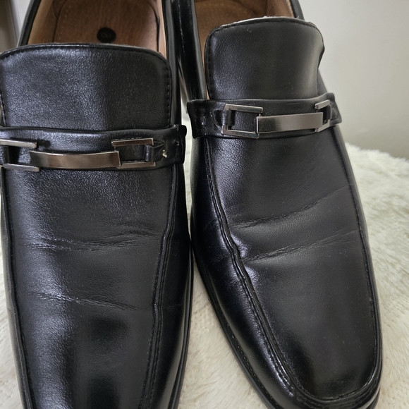 Men\'s Black Leather Loafers main image 4
